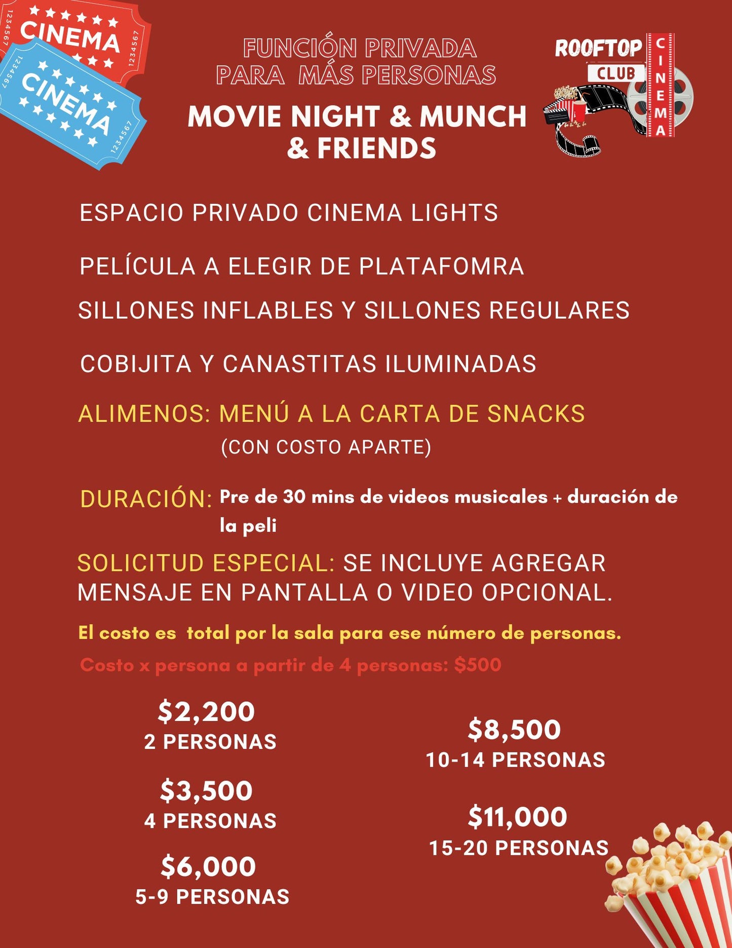 Función privada con amigos
