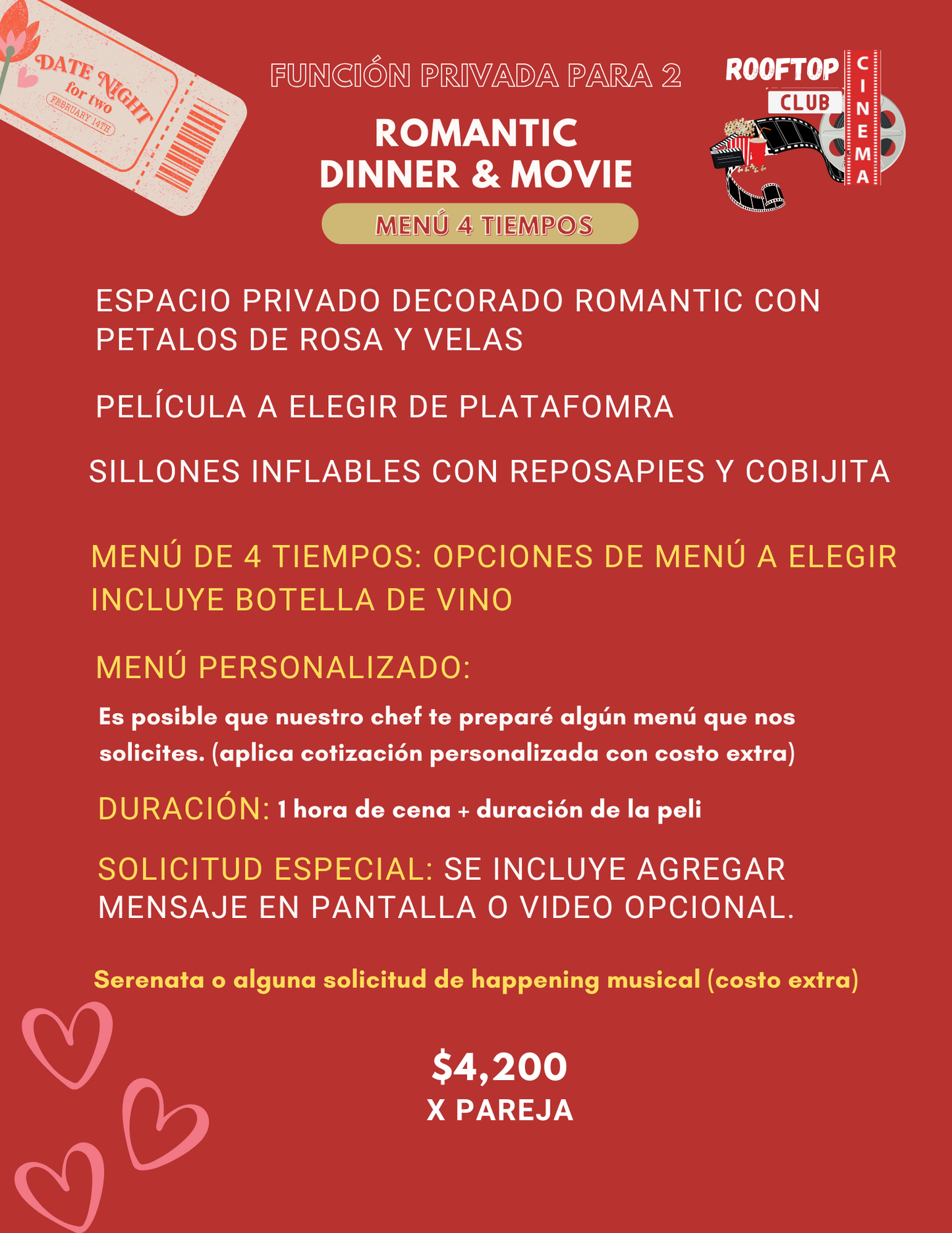 Romantic Dinner & Movie