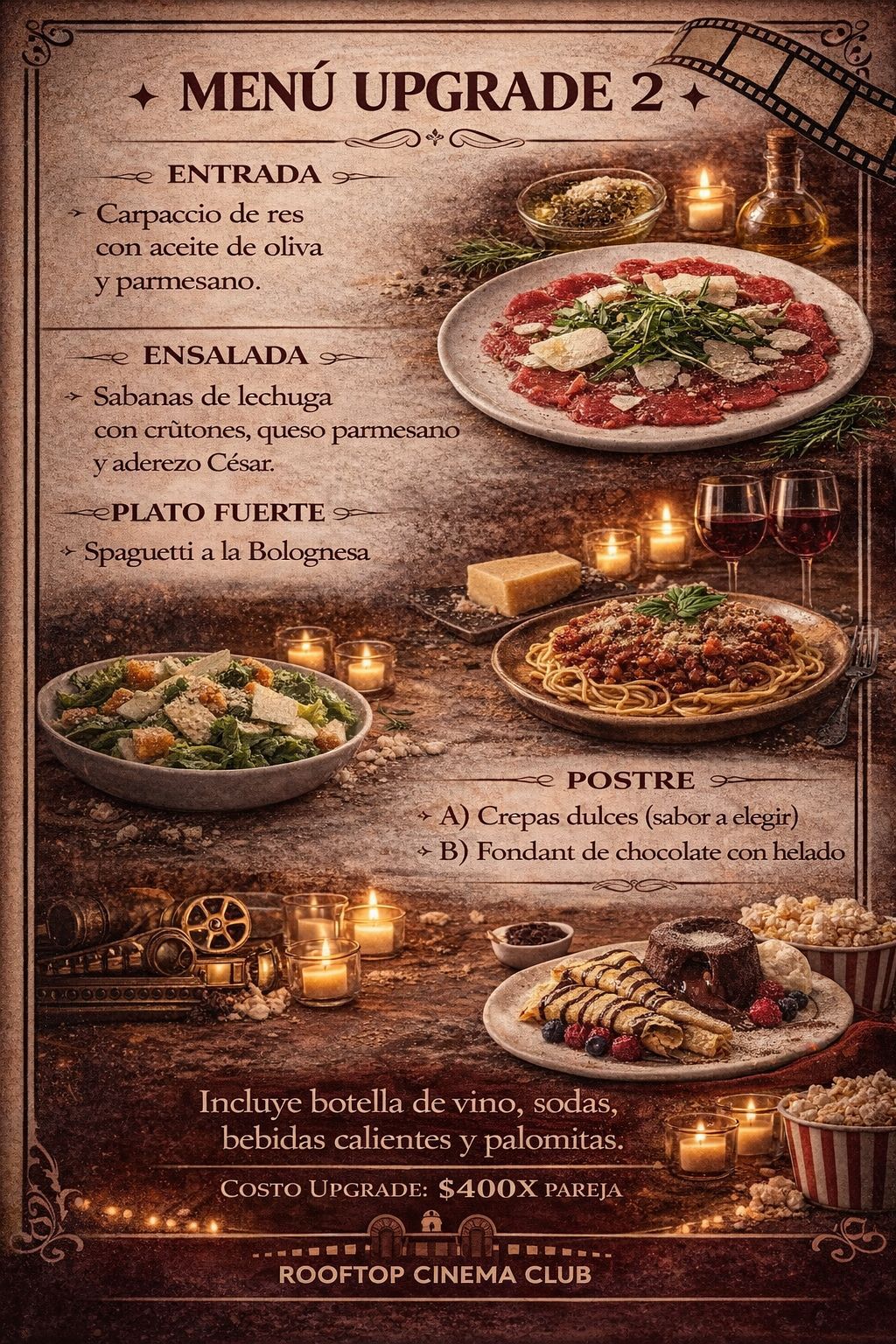 Romantic Dinner & Movie