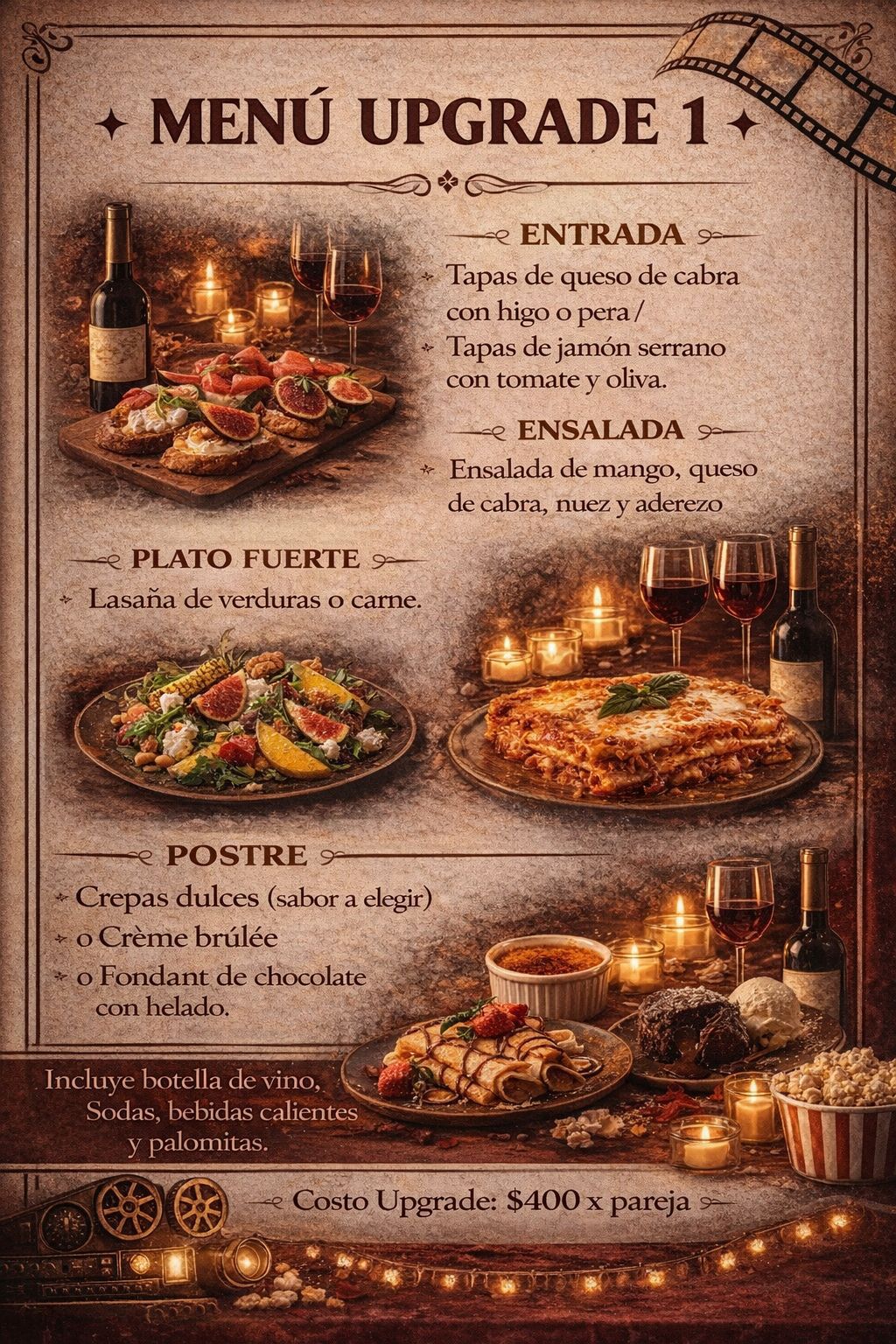 Romantic Dinner & Movie